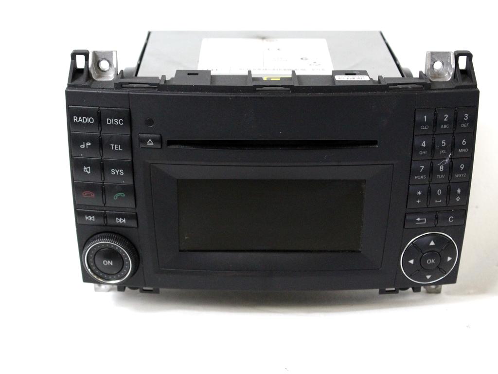 RADIO CD / OJACEVALNIK / IMETNIK HIFI OEM N. A1698705894 ORIGINAL REZERVNI DEL MERCEDES CLASSE B W245 T245 5P (2005 - 2011) BENZINA LETNIK 2009