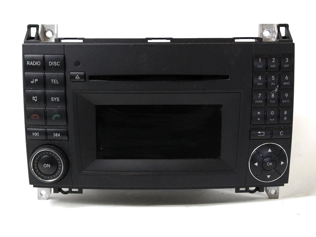 RADIO CD / OJACEVALNIK / IMETNIK HIFI OEM N. A1698705894 ORIGINAL REZERVNI DEL MERCEDES CLASSE B W245 T245 5P (2005 - 2011) BENZINA LETNIK 2009