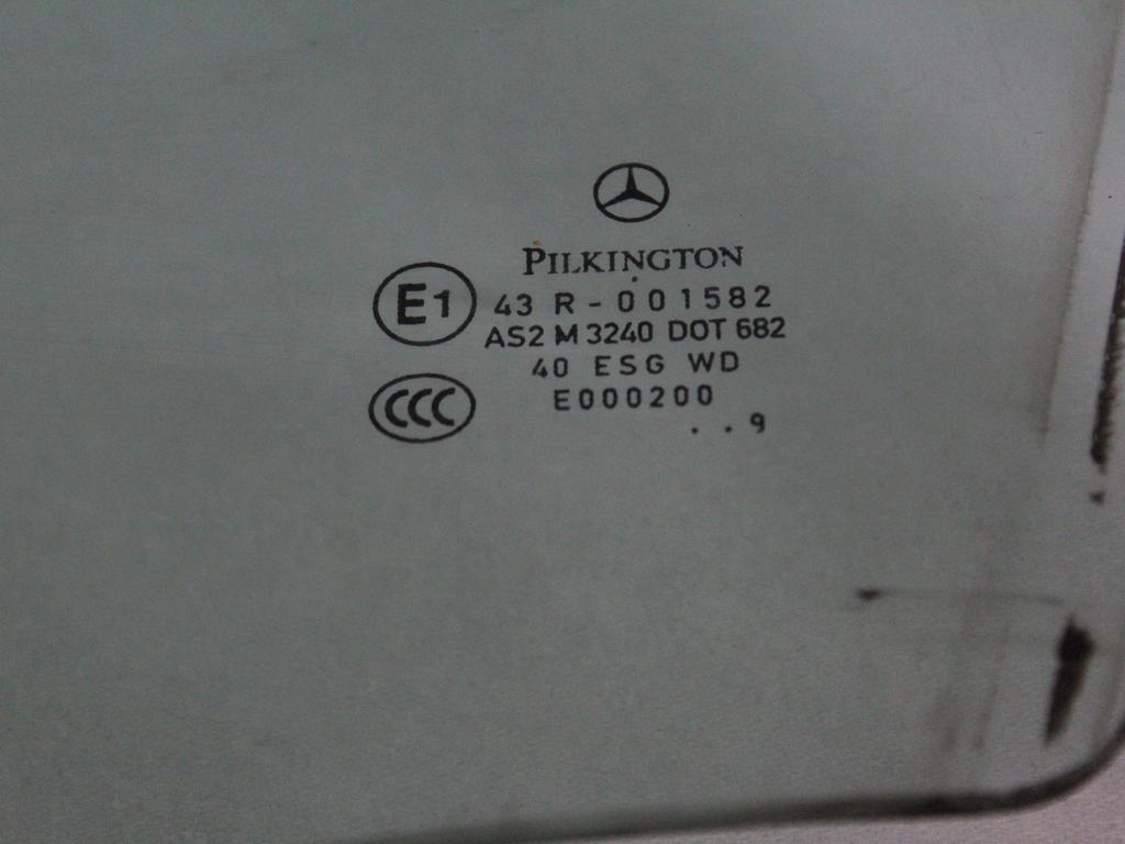 STEKLO SPREDNJIH LEVIH VRAT OEM N. A1697250110 ORIGINAL REZERVNI DEL MERCEDES CLASSE B W245 T245 5P (2005 - 2011) BENZINA LETNIK 2009