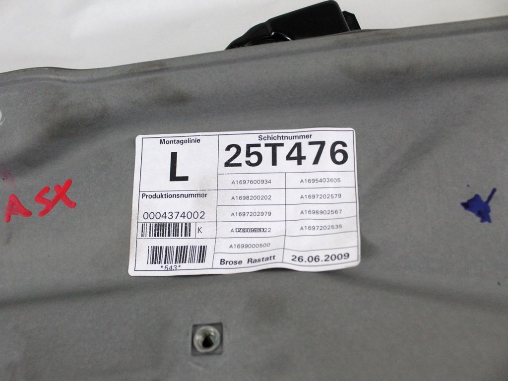 MEHANIZEM DVIGA SPREDNJIH STEKEL  OEM N. 31062 SISTEMA ALZACRISTALLO PORTA ANTERIORE ELETTR ORIGINAL REZERVNI DEL MERCEDES CLASSE B W245 T245 5P (2005 - 2011) BENZINA LETNIK 2009