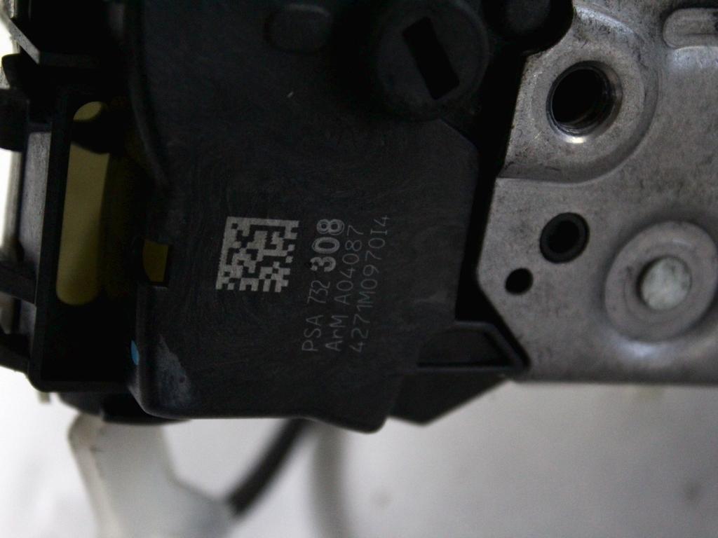 CENTRALNI ZAKLEP SPREDNJIH VRAT  OEM N. 9800624680 ORIGINAL REZERVNI DEL CITROEN C3 MK2 SC (2009 - 2016) DIESEL LETNIK 2011