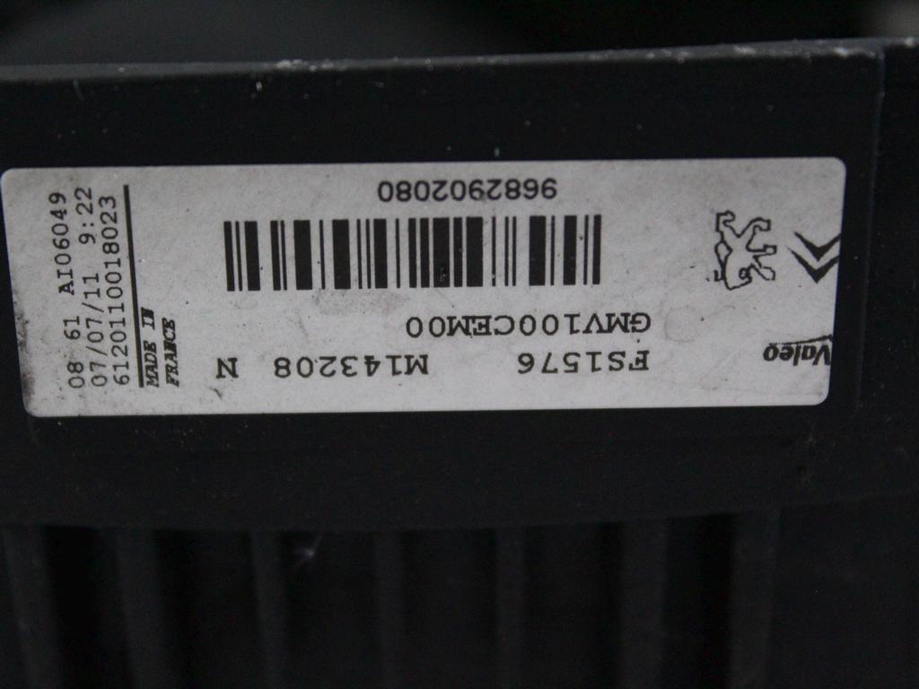 VENTILATOR HLADILNIKA OEM N. 9682902080 ORIGINAL REZERVNI DEL CITROEN C3 MK2 SC (2009 - 2016) DIESEL LETNIK 2011