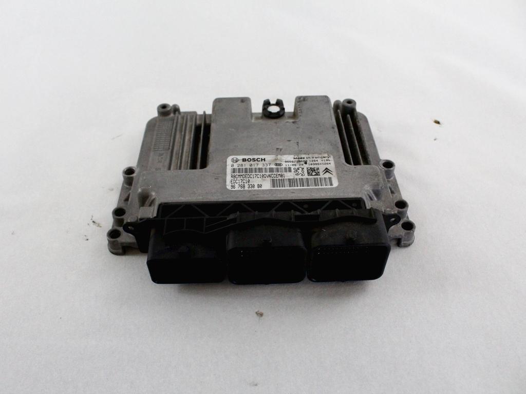 OSNOVNA KRMILNA ENOTA DDE / MODUL ZA VBRIZGAVANJE OEM N. 9676833080 ORIGINAL REZERVNI DEL CITROEN C3 MK2 SC (2009 - 2016) DIESEL LETNIK 2011