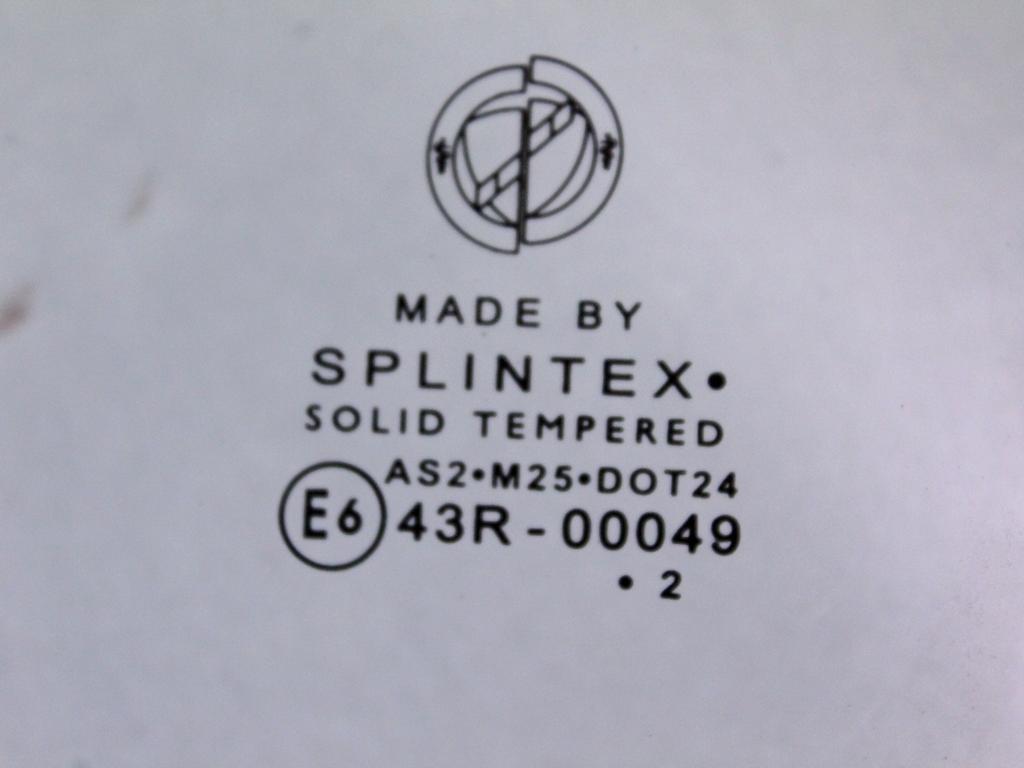 STEKLO SPREDNJIH LEVIH VRAT OEM N. 51754279 ORIGINAL REZERVNI DEL LANCIA MUSA 350 R (09/2007 - 8/2013) BENZINA/GPL LETNIK 2012