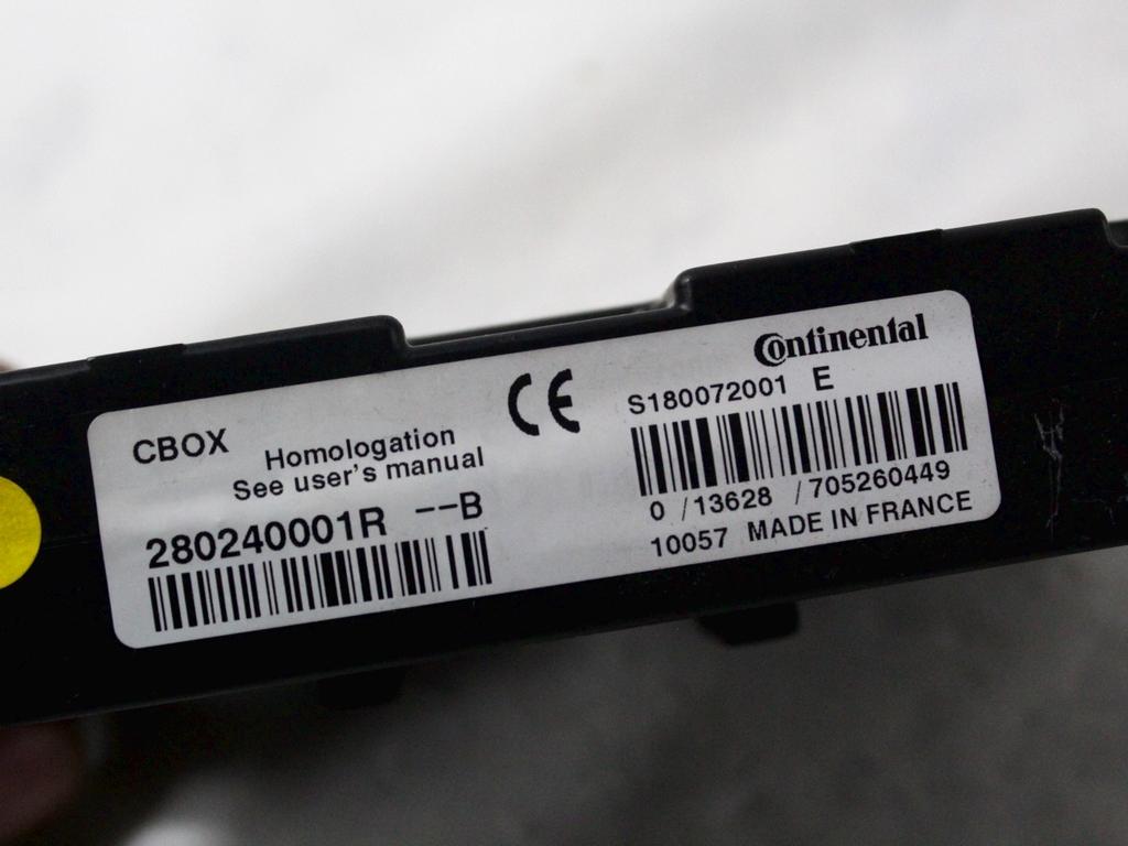 RAZNE KRMILNE ENOTE  OEM N. 280240001R ORIGINAL REZERVNI DEL RENAULT MEGANE MK3 BZ0/1 B3 DZ0/1 KZ0/1 BER/SPORTOUR/ESTATE (2009 - 2015) DIESEL LETNIK 2010