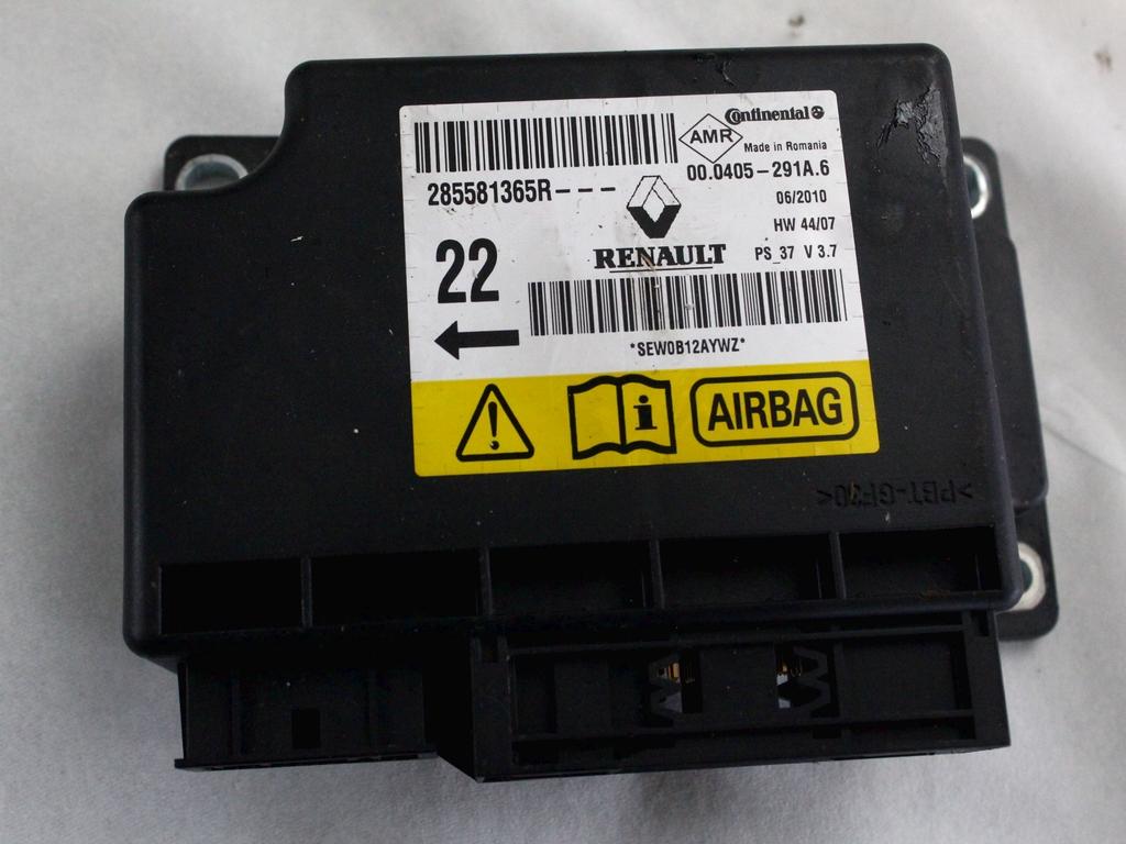 KIT AIRBAG KOMPLET OEM N. 31537 KIT AIRBAG COMPLETO ORIGINAL REZERVNI DEL RENAULT MEGANE MK3 BZ0/1 B3 DZ0/1 KZ0/1 BER/SPORTOUR/ESTATE (2009 - 2015) DIESEL LETNIK 2010