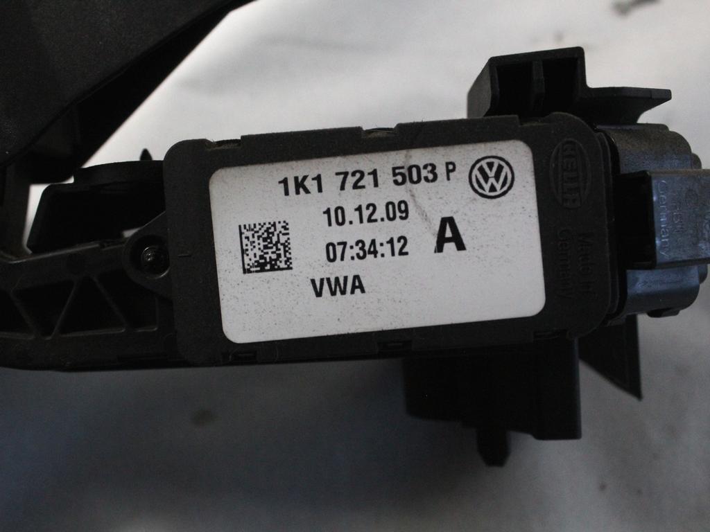 PEDALI OEM N. 1K1721503P ORIGINAL REZERVNI DEL AUDI A3 MK2R 8P 8PA 8P1 8P7 (2008 - 2012)DIESEL LETNIK 2010