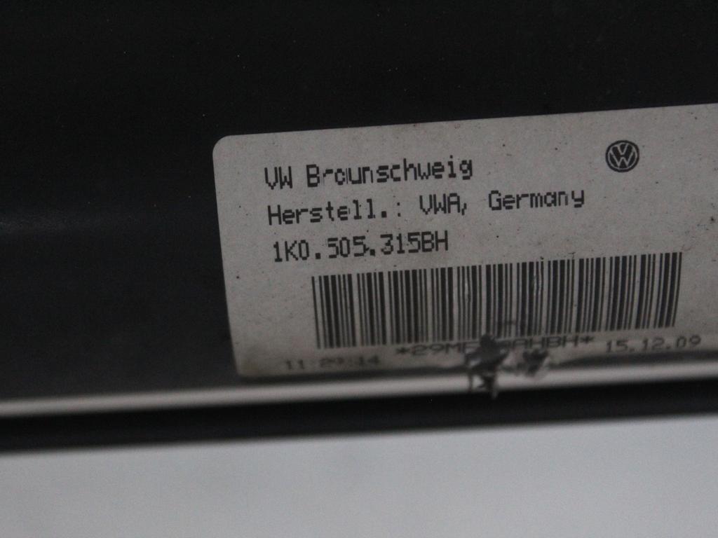 MOST ZADNJE OSI OEM N. 1K0505315BH ORIGINAL REZERVNI DEL AUDI A3 MK2R 8P 8PA 8P1 8P7 (2008 - 2012)DIESEL LETNIK 2010