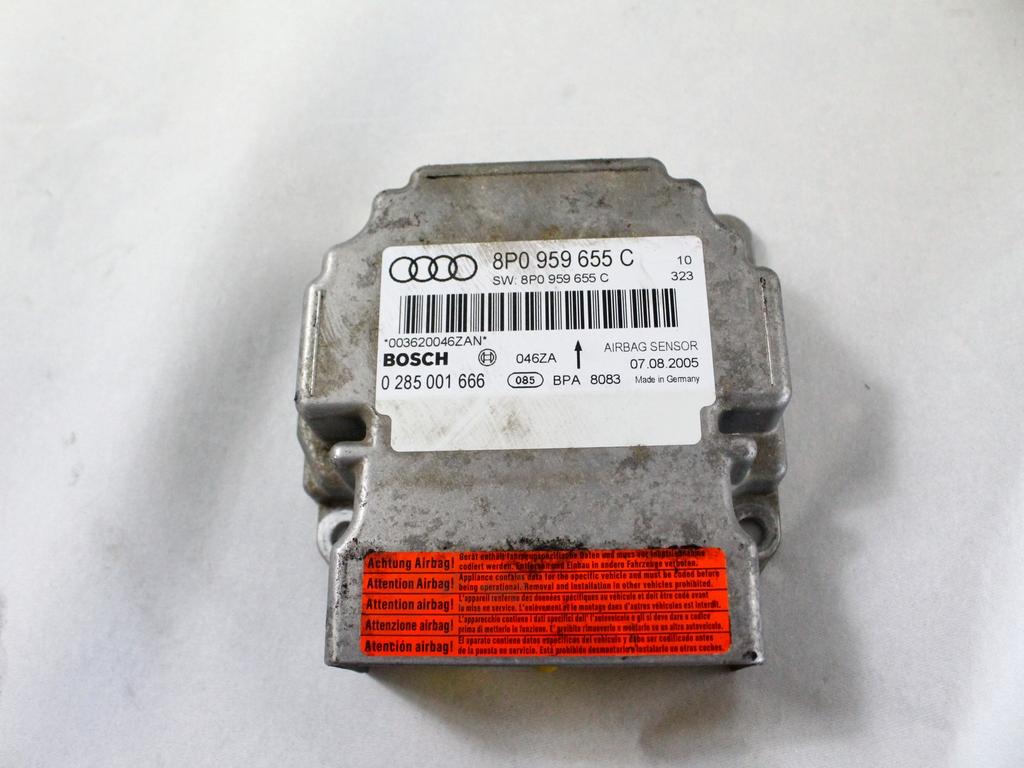 KIT AIRBAG KOMPLET OEM N. 18071 KIT AIRBAG COMPLETO ORIGINAL REZERVNI DEL AUDI A3 MK2 8P 8PA 8P1 (2003 - 2008)DIESEL LETNIK 2004