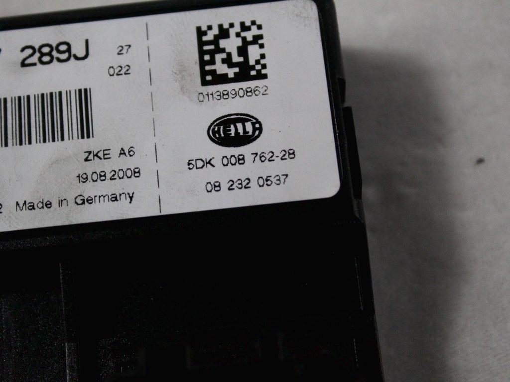 KONTROLA UDOBJA (BLUE & ME) OEM N. 4F0907289J ORIGINAL REZERVNI DEL AUDI A6 C6 R 4F2 4FH 4F5 BER/SW/ALLROAD (10/2008 - 2011) DIESEL LETNIK 2009