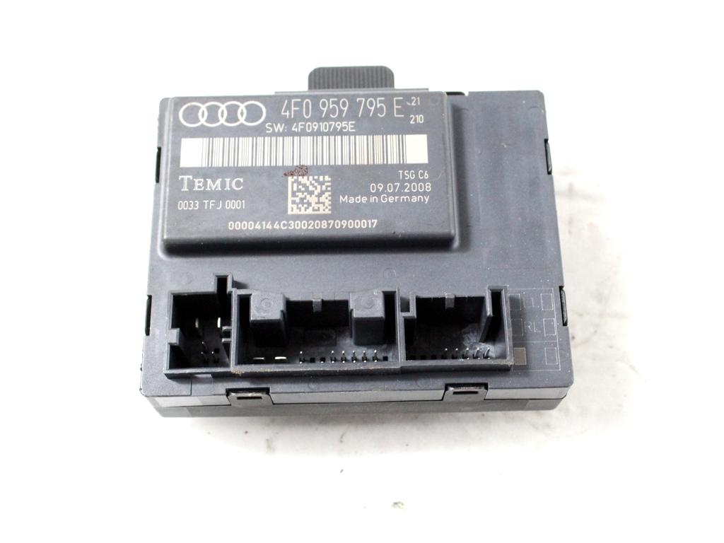 RACUNALNIK VRAT IN STEKEL OEM N. 4F0959795E ORIGINAL REZERVNI DEL AUDI A6 C6 R 4F2 4FH 4F5 BER/SW/ALLROAD (10/2008 - 2011) DIESEL LETNIK 2009