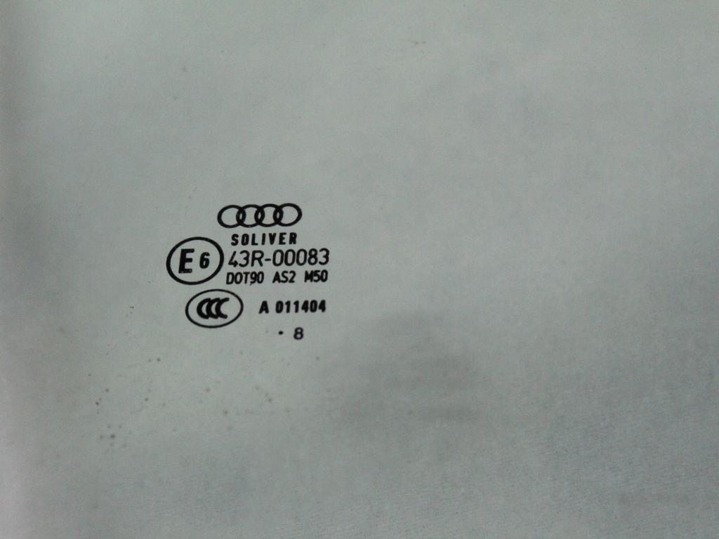 STEKLO SPREDNJIH DESNIH VRAT OEM N. 4F0845202D ORIGINAL REZERVNI DEL AUDI A6 C6 R 4F2 4FH 4F5 BER/SW/ALLROAD (10/2008 - 2011) DIESEL LETNIK 2009