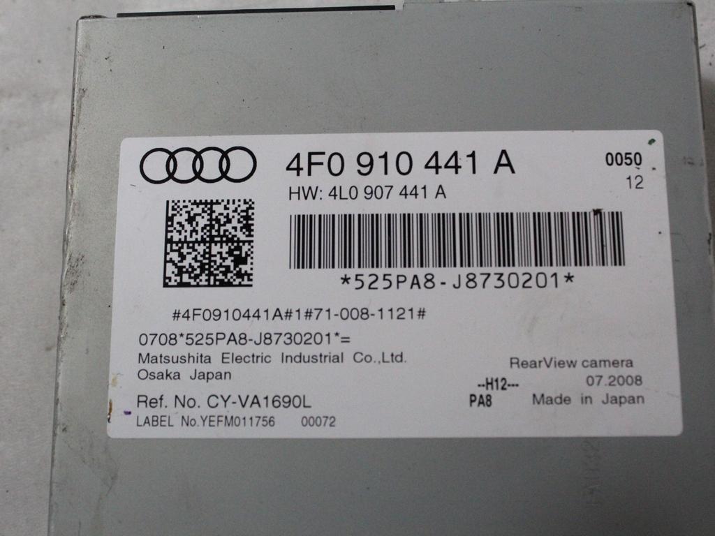 ENOTA ZA UPRAVLJANJE KAMERE  OEM N. 4F0910441A ORIGINAL REZERVNI DEL AUDI A6 C6 R 4F2 4FH 4F5 BER/SW/ALLROAD (10/2008 - 2011) DIESEL LETNIK 2009