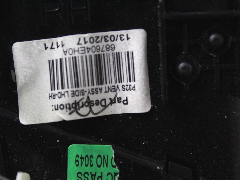 ODVOD ZRAKA OEM N. 687604EH0A ORIGINAL REZERVNI DEL NISSAN QASHQAI J11 (2013 - 2021)DIESEL LETNIK 2017