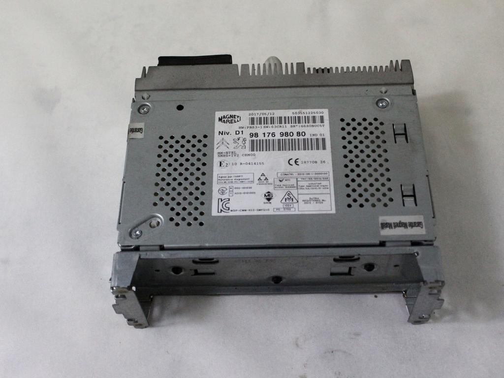 RADIO CD / OJACEVALNIK / IMETNIK HIFI OEM N. 9817698080 ORIGINAL REZERVNI DEL DS DS3 (2015 - 2019)DIESEL LETNIK 2017