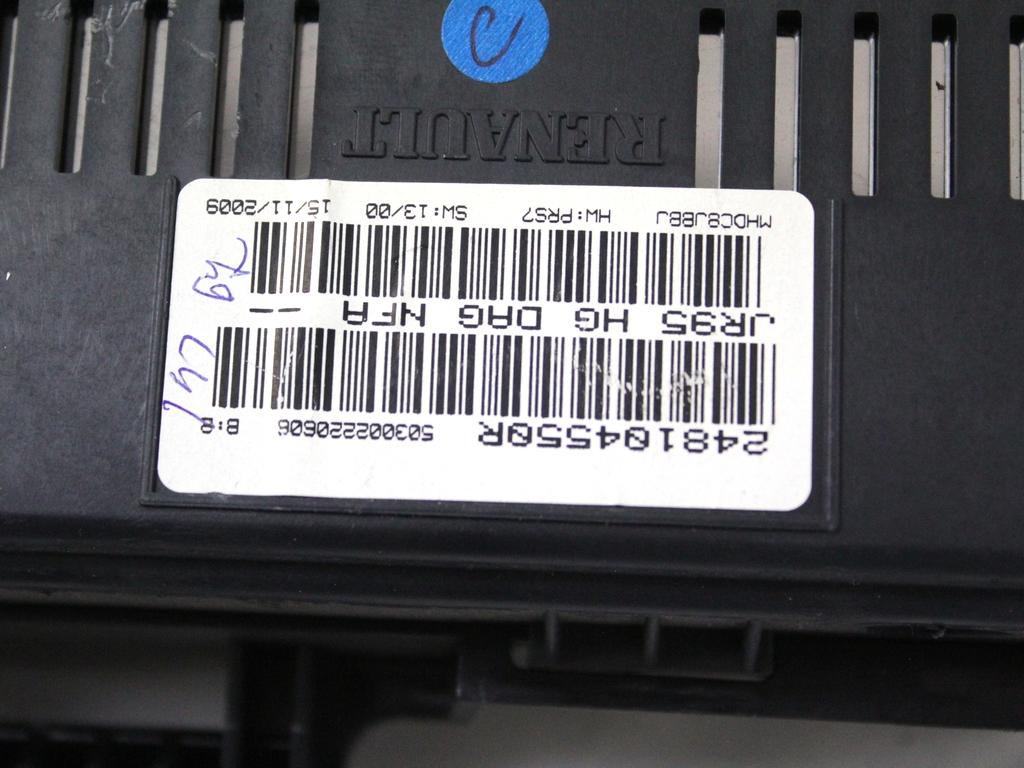 KILOMETER STEVEC OEM N. 248104550R ORIGINAL REZERVNI DEL RENAULT SCENIC XMOD / SCENIC JZ0/1 MK3 (2009 - 2012) DIESEL LETNIK 2010