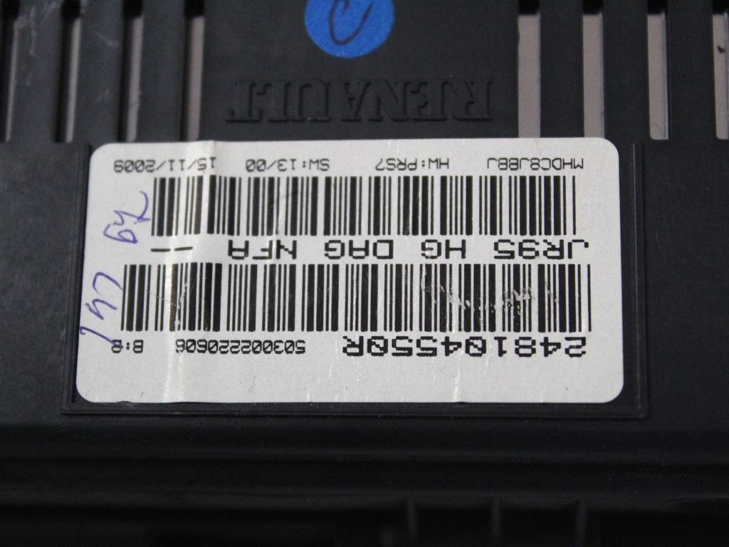 KILOMETER STEVEC OEM N. 248104550R ORIGINAL REZERVNI DEL RENAULT SCENIC XMOD / SCENIC JZ0/1 MK3 (2009 - 2012) DIESEL LETNIK 2010