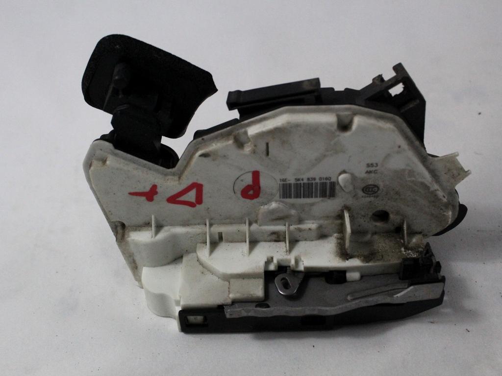 CENTRALNO ZAKLEPANJE ZADNJIH DESNIH VRAT OEM N. 5K4839016Q ORIGINAL REZERVNI DEL VOLKSWAGEN GOLF VII 5G1 BQ1 BE1 BE2 BA5 BV5 MK7 (2012 - 2017)DIESEL LETNIK 2014