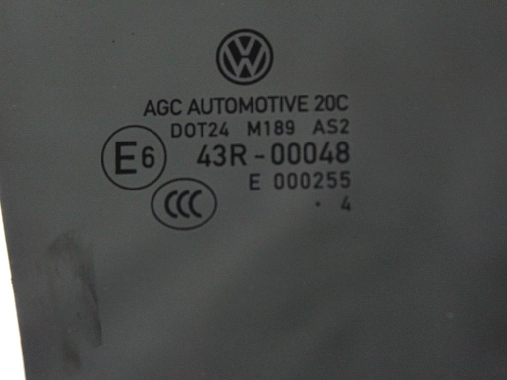 STEKLO ZADNJIH DESNIH VRAT OEM N. 5G9845026 ORIGINAL REZERVNI DEL VOLKSWAGEN GOLF VII 5G1 BQ1 BE1 BE2 BA5 BV5 MK7 (2012 - 2017)DIESEL LETNIK 2014