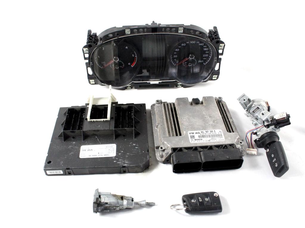 KOMPLET ODKLEPANJE IN VZIG  OEM N. 58945 KIT ACCENSIONE AVVIAMENTO ORIGINAL REZERVNI DEL VOLKSWAGEN GOLF VII 5G1 BQ1 BE1 BE2 BA5 BV5 MK7 (2012 - 2017)DIESEL LETNIK 2014