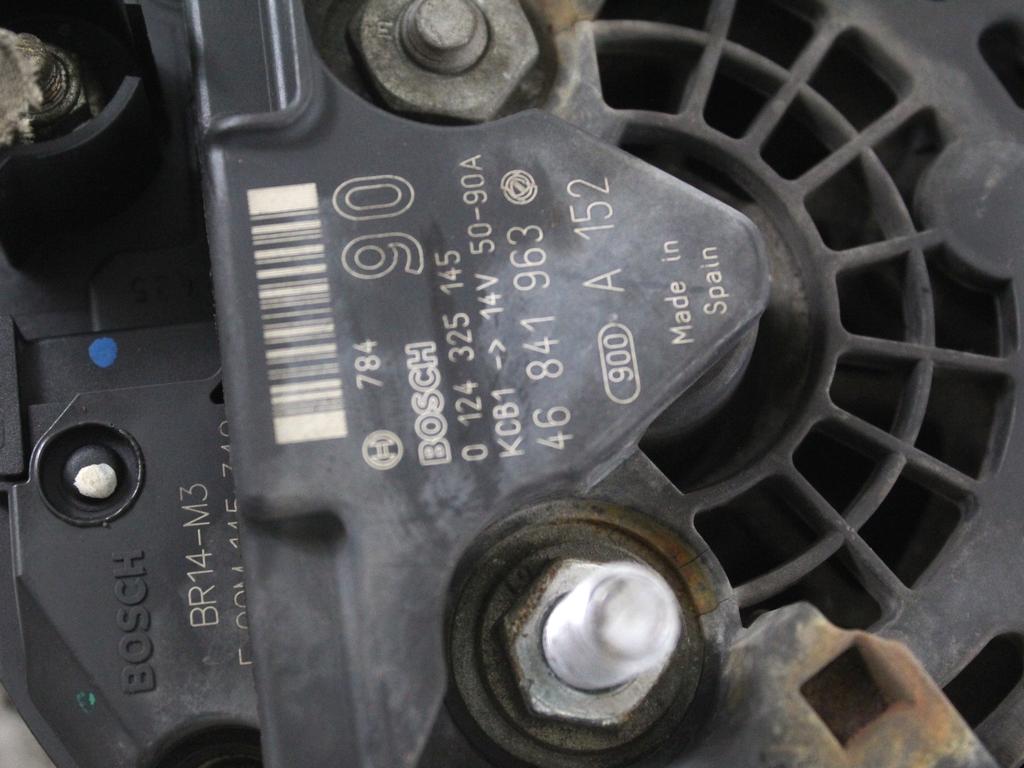 ALTERNATOR OEM N. 46841963 ORIGINAL REZERVNI DEL FIAT MULTIPLA 186 R (2004 - 2010) BENZINA/METANO LETNIK 2007