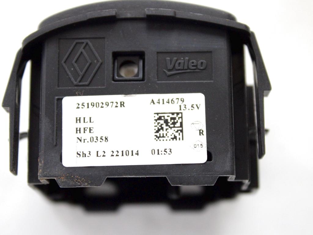 GLAVNO STIKALO LUCI OEM N. 251902972R ORIGINAL REZERVNI DEL DACIA DUSTER HM/HM R (DAL 2017)DIESEL LETNIK 2023