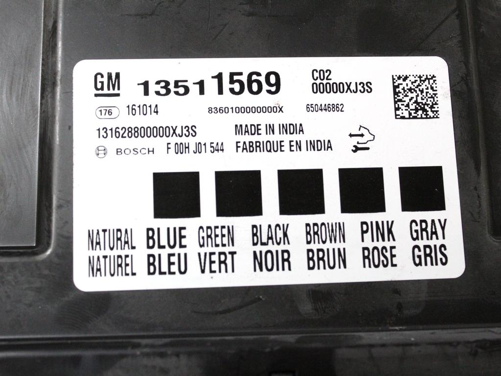 RACUNALNIK MOTORJA/REM OEM N. 13511569 ORIGINAL REZERVNI DEL OPEL ASTRA K B16 5P/3P/SW (2015 - 2021)DIESEL LETNIK 2017