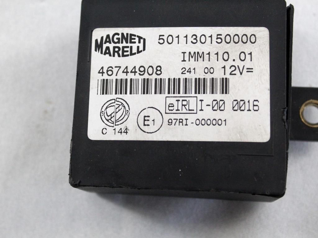 KOMPLET ODKLEPANJE IN VZIG  OEM N. 10583 KIT ACCENSIONE AVVIAMENTO ORIGINAL REZERVNI DEL FIAT BRAVA 182 (1995 - 2001) DIESEL LETNIK 2000