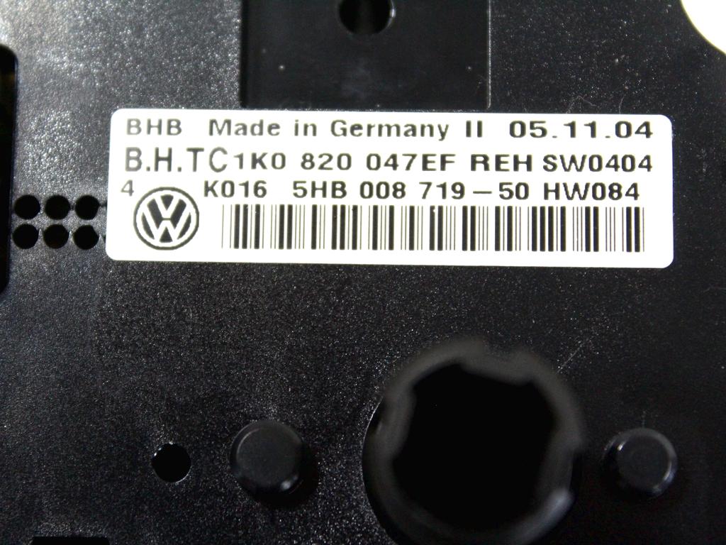 NADZOR KLIMATSKE NAPRAVE OEM N. 1K0820047EF ORIGINAL REZERVNI DEL VOLKSWAGEN GOLF V 1K1 1K5 MK5 BER/SW (02/2004-11/2008) DIESEL LETNIK 2005