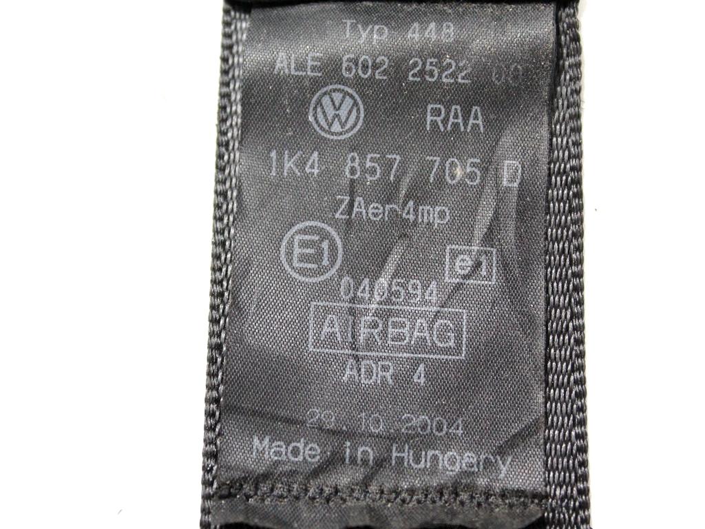 KIT AIRBAG KOMPLET OEM N. 17484 KIT AIRBAG COMPLETO ORIGINAL REZERVNI DEL VOLKSWAGEN GOLF V 1K1 1K5 MK5 BER/SW (02/2004-11/2008) DIESEL LETNIK 2005