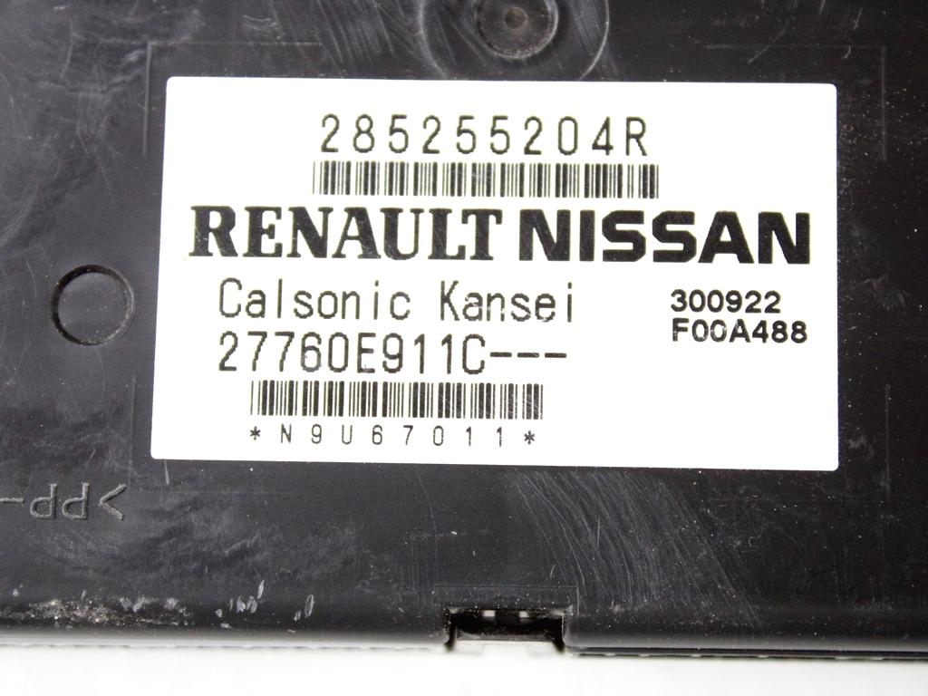 KONTROLNA ENOTA KLIMATSKE NAPRAVE / AVTOMATSKA KLIMATSKA NAPRAVA OEM N. 285255204R ORIGINAL REZERVNI DEL DACIA DUSTER HM/HM R (DAL 2017)DIESEL LETNIK 2023