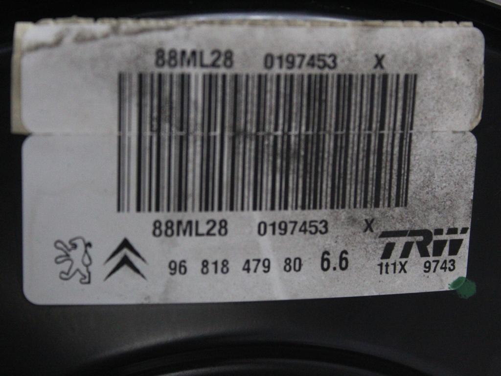 SERVO OJACEVALNIK ZAVOR S PUMPO OEM N. 9681847980 ORIGINAL REZERVNI DEL PEUGEOT 207 / 207 CC R WA WC WD WK (05/2009 - 2015) DIESEL LETNIK 2011