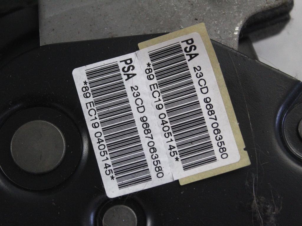 OEM N. 9687063580 ORIGINAL REZERVNI DEL PEUGEOT 207 / 207 CC R WA WC WD WK (05/2009 - 2015) DIESEL LETNIK 2011