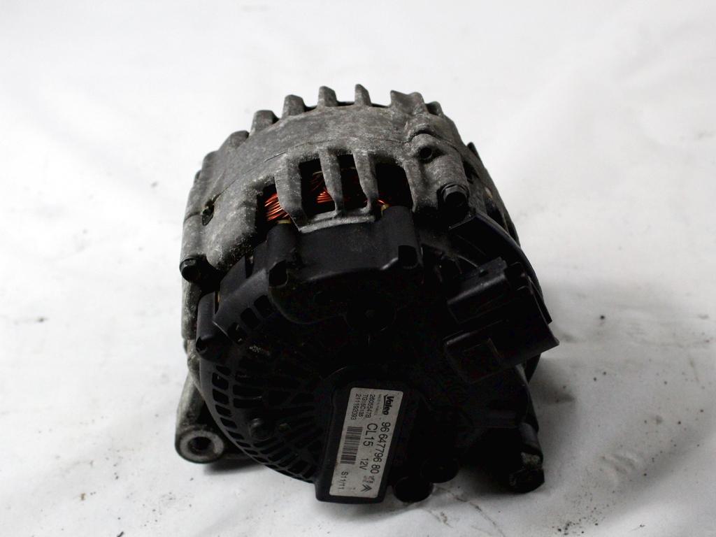 ALTERNATOR OEM N. 9664779680 ORIGINAL REZERVNI DEL PEUGEOT 207 / 207 CC R WA WC WD WK (05/2009 - 2015) DIESEL LETNIK 2011