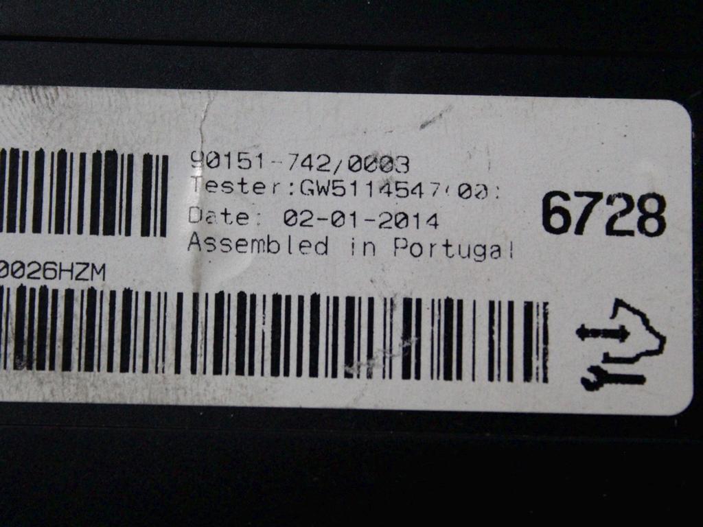 KONTROLNA ENOTA KLIMATSKE NAPRAVE / AVTOMATSKA KLIMATSKA NAPRAVA OEM N. 13586728 ORIGINAL REZERVNI DEL OPEL ASTRA J P10 5P/3P/SW (2010 - 2015) DIESEL LETNIK 2014