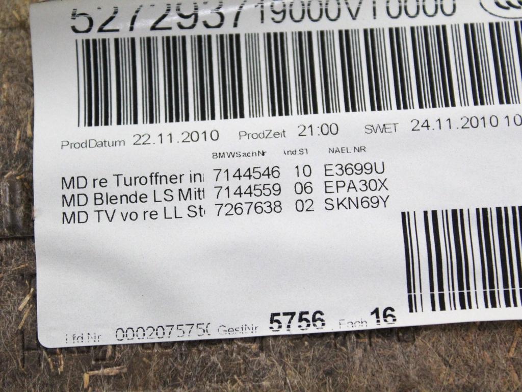 NOTRANJA OBLOGA SPREDNJIH VRAT OEM N. PNADTBWSR3E91RSW5P ORIGINAL REZERVNI DEL BMW SERIE 3 BER/SW/COUPE/CABRIO E90/E91/E92/E93 LCI R (2009 - 2012) DIESEL LETNIK 2010