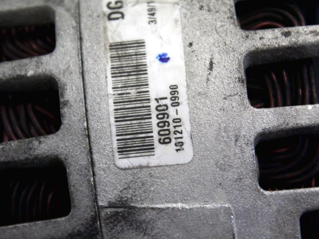 ALTERNATOR OEM N. 73501591 ORIGINAL REZERVNI DEL FIAT SEDICI FY (2006 - 4/2009) DIESEL LETNIK 2009