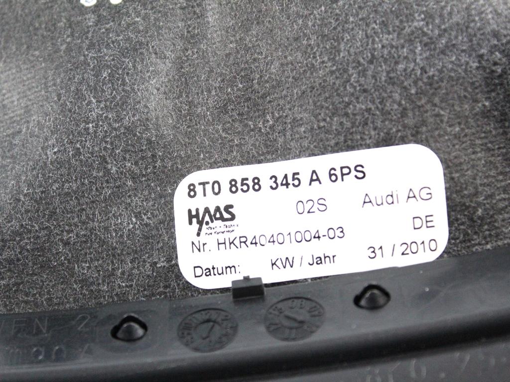 MONTA?NI DELI /  ARMATURNE PLOSCE SPODNJI OEM N. 8T0858345A6PS ORIGINAL REZERVNI DEL AUDI A5 8T COUPE/5P (2007 - 2011) DIESEL LETNIK 2011