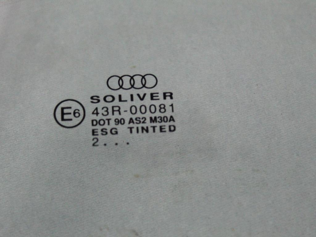 ZADNJA LEVA STEKLO OEM N. 8E9845025 ORIGINAL REZERVNI DEL AUDI A4 B6 8E2 8E5 BER/SW (2001 - 2005) DIESEL LETNIK 2002