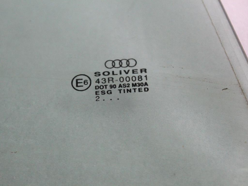 STEKLO ZADNJIH DESNIH VRAT OEM N. 8E9845026 ORIGINAL REZERVNI DEL AUDI A4 B6 8E2 8E5 BER/SW (2001 - 2005) DIESEL LETNIK 2002