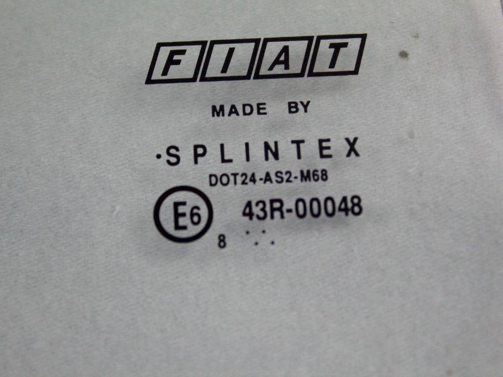 STEKLO ZADNJIH DESNIH VRAT OEM N. 46516809 ORIGINAL REZERVNI DEL FIAT MULTIPLA 186 R (2004 - 2010) BENZINA/METANO LETNIK 2009