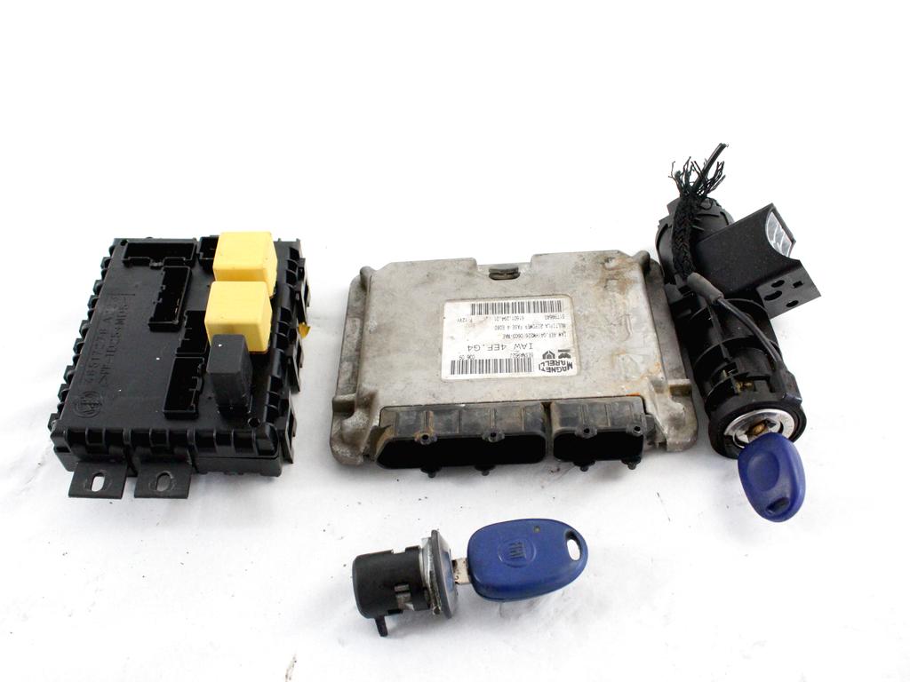 KOMPLET ODKLEPANJE IN VZIG  OEM N. 16589 KIT ACCENSIONE AVVIAMENTO ORIGINAL REZERVNI DEL FIAT MULTIPLA 186 R (2004 - 2010) BENZINA/METANO LETNIK 2009