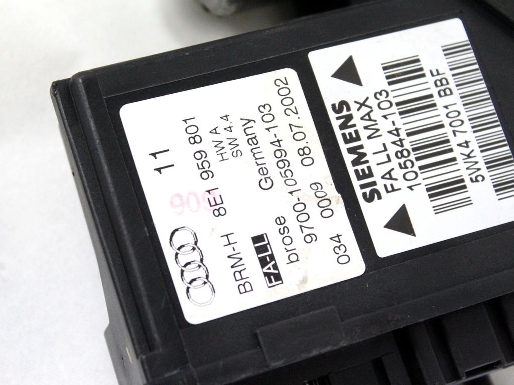 MEHANIZEM DVIGA SPREDNJIH STEKEL  OEM N. 16049 SISTEMA ALZACRISTALLO PORTA ANTERIORE ELETTR ORIGINAL REZERVNI DEL AUDI A4 B6 8E2 8E5 BER/SW (2001 - 2005) DIESEL LETNIK 2002