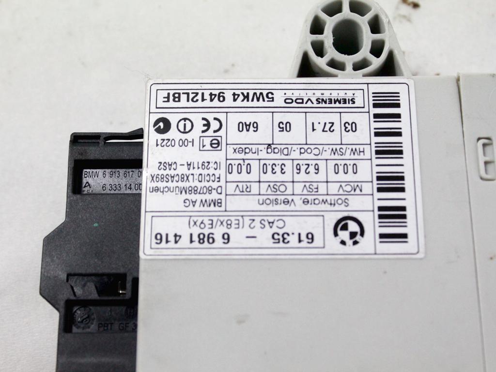 KONTROLA UDOBJA (BLUE & ME) OEM N. 61356981416 ORIGINAL REZERVNI DEL BMW SERIE 1 BER/COUPE/CABRIO E81/E82/E87/E88 (2003 - 2007) DIESEL LETNIK 2006