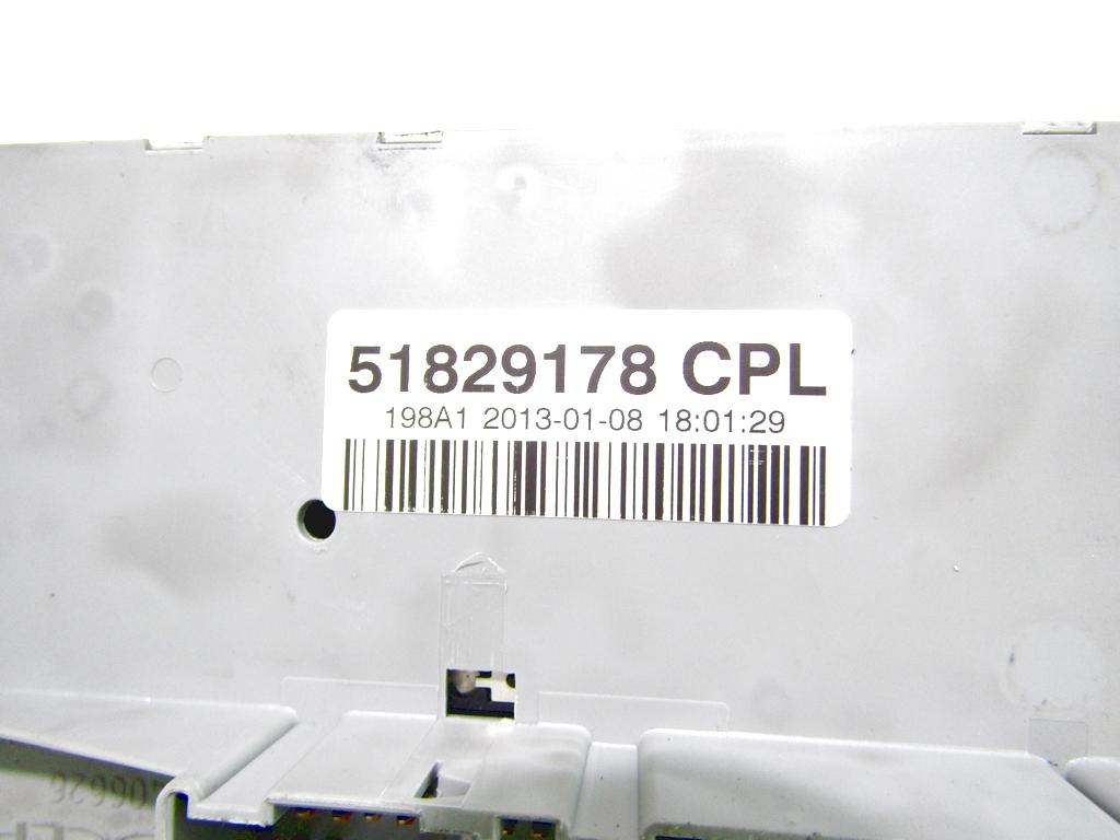 VAROVALKE/RELE' OEM N. 51829178 ORIGINAL REZERVNI DEL FIAT BRAVO 198 R (2010 - 2014) DIESEL LETNIK 2013