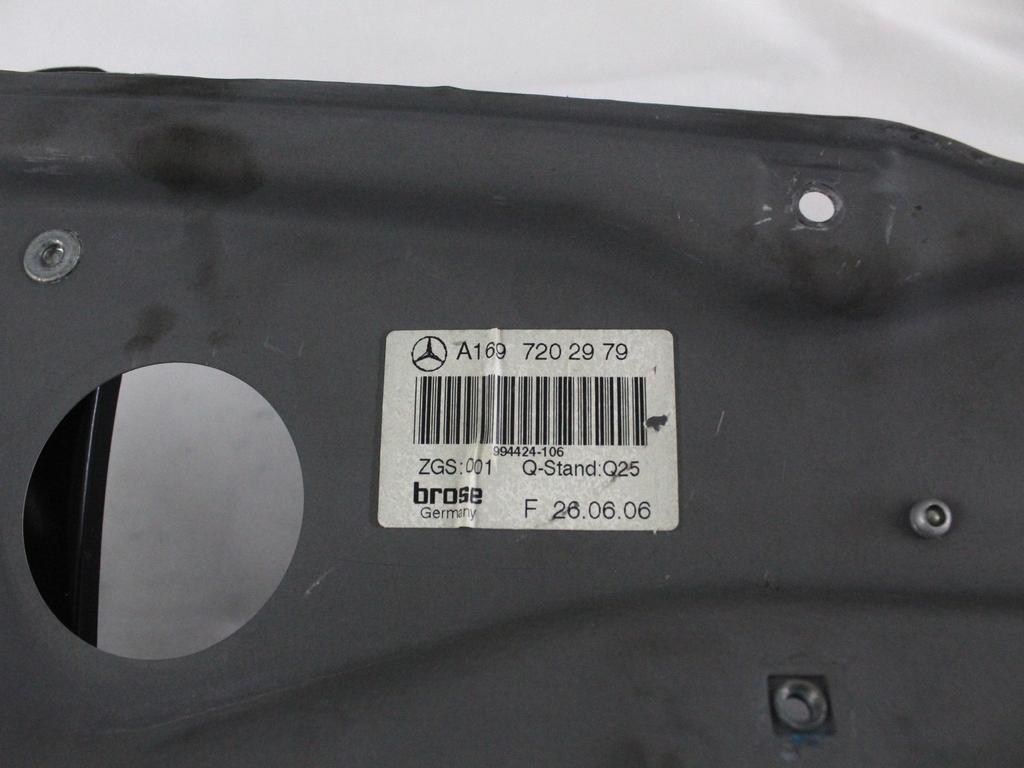 MEHANIZEM DVIGA SPREDNJIH STEKEL  OEM N. 18264 SISTEMA ALZACRISTALLO PORTA ANTERIORE ELETTR ORIGINAL REZERVNI DEL MERCEDES CLASSE A W169 5P C169 3P (2004 - 04/2008) DIESEL LETNIK 2006