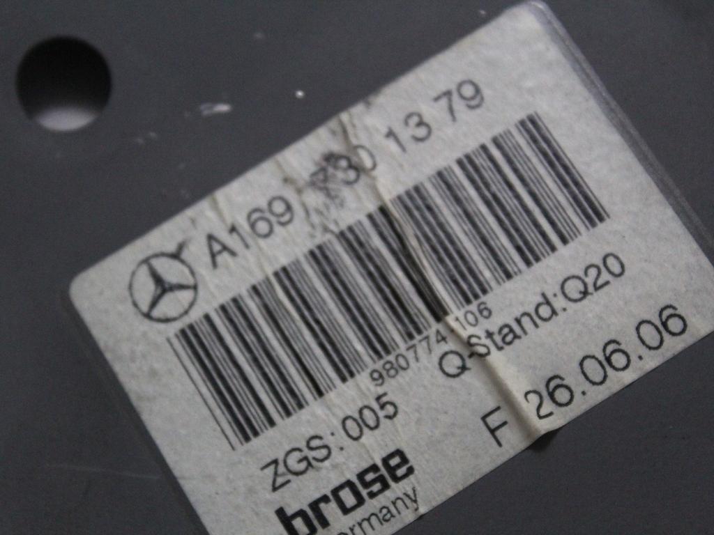 MEHANIZEM DVIGA ZADNJIH STEKEL  OEM N. 18264 SISTEMA ALZACRISTALLO PORTA POSTERIORE ELETT ORIGINAL REZERVNI DEL MERCEDES CLASSE A W169 5P C169 3P (2004 - 04/2008) DIESEL LETNIK 2006