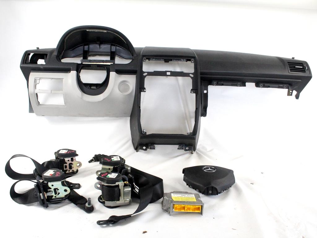 KIT AIRBAG KOMPLET OEM N. 18264 KIT AIRBAG COMPLETO ORIGINAL REZERVNI DEL MERCEDES CLASSE A W169 5P C169 3P (2004 - 04/2008) DIESEL LETNIK 2006