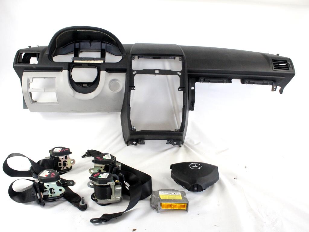 KIT AIRBAG KOMPLET OEM N. 18264 KIT AIRBAG COMPLETO ORIGINAL REZERVNI DEL MERCEDES CLASSE A W169 5P C169 3P (2004 - 04/2008) DIESEL LETNIK 2006