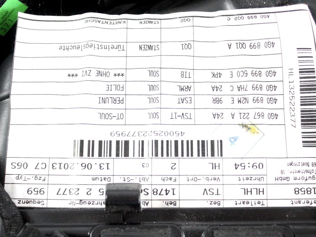 VRATNI PANEL OEM N. PNPSTADA6C7SW5P ORIGINAL REZERVNI DEL AUDI A6 C7 BER/SW/ALLROAD (2011 - 2018)DIESEL LETNIK 2013